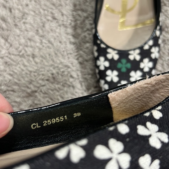 YSL Clover print canvas flats - Picture 7 of 9
